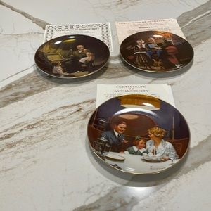 Norman Rockwell plates from the Light Campaign (3) limited edition